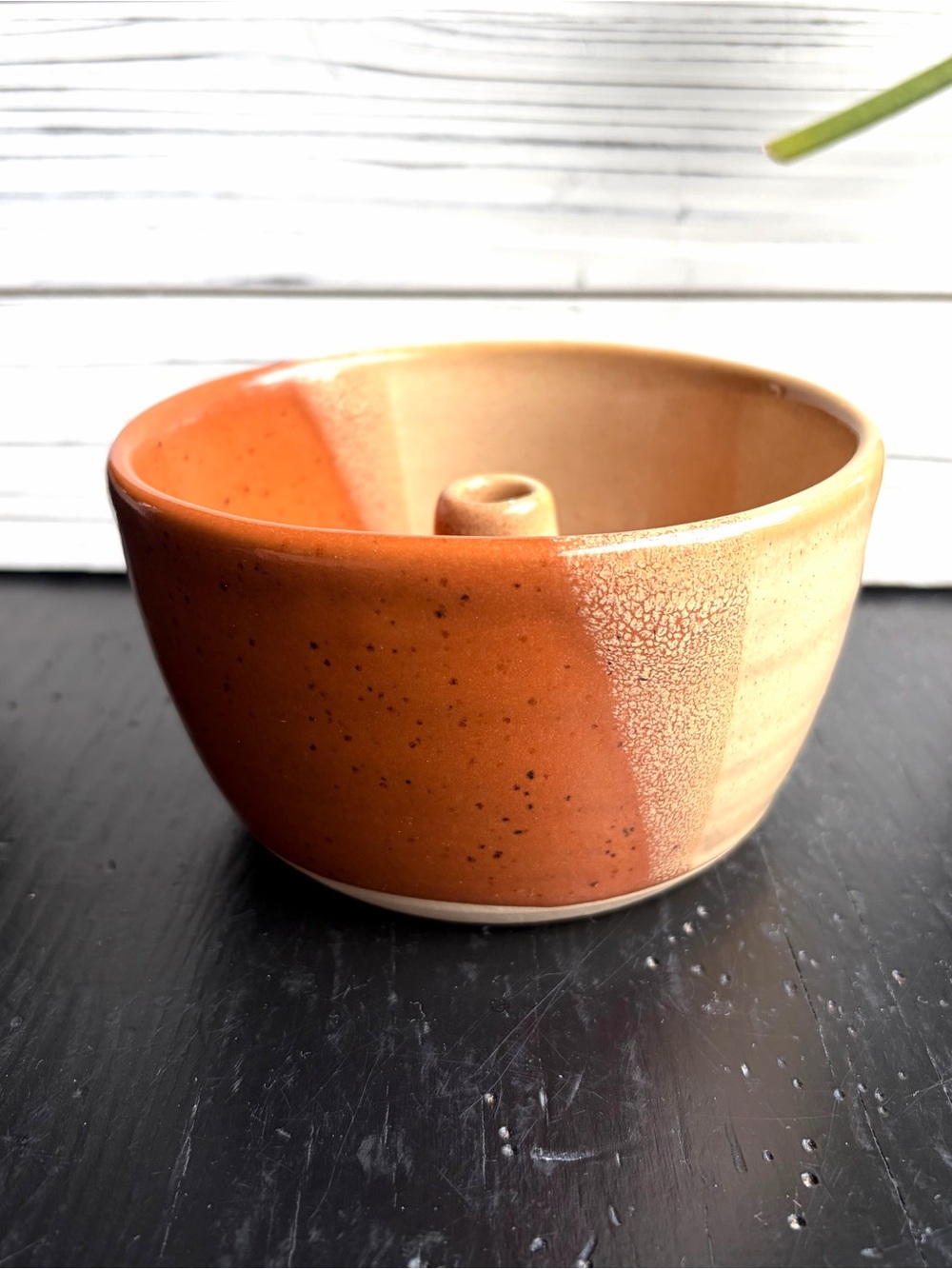 Individual Apple baker stoneware Bundt.cake dish